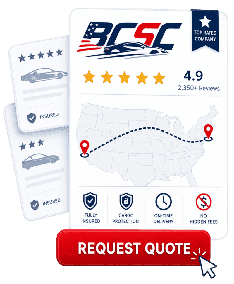 Best Car Shipping Company promotional graphic
